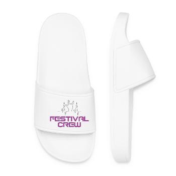Festival Crew - Frauen Badelatschen - Weiß - Vorne