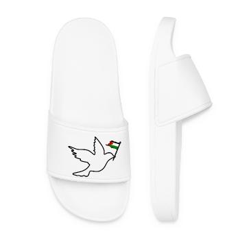 Free palestine - Claquettes Femme - blanc - Devant