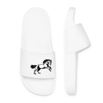 Friesen Galopp - Frauen Badelatschen - Weiß - Vorne
