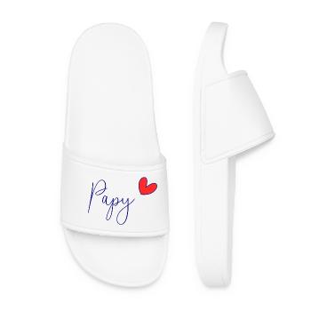 GRANDPA. DAD. FATHER'S DAY. HAPPY FATHER'S DAY - Women’s Pool Sliders - white - Front