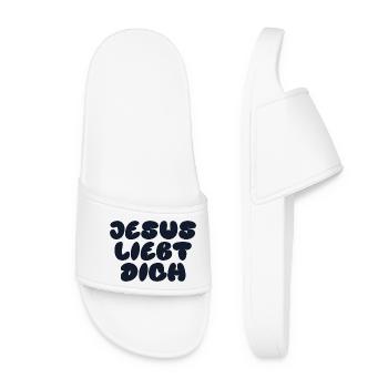 JÉSUS T’AIME - Claquettes Femme - blanc - Devant