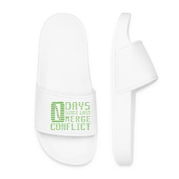Merge Conflict Software Developer Entwickler Geek - Women’s Pool Sliders - white - Front