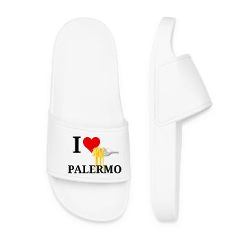 Les pâtes m’ont fait me sentir à Palerme - Claquettes Femme - blanc - Devant