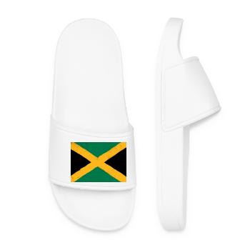 Flag of Jamaica - Women’s Pool Sliders - white - Front