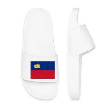 Drapeau du Liechtenstein - Claquettes Femme - blanc - Devant