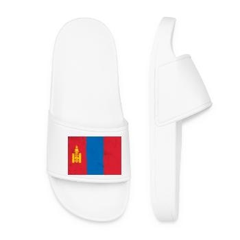 Drapeau de la Mongolie - Claquettes Femme - blanc - Devant