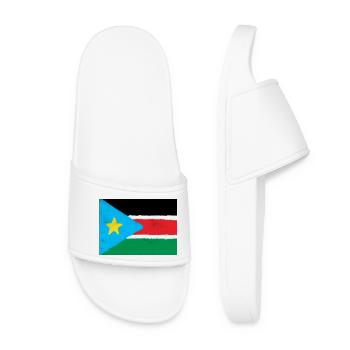 Flagge des Südsudan - Frauen Badelatschen - Weiß - Vorne