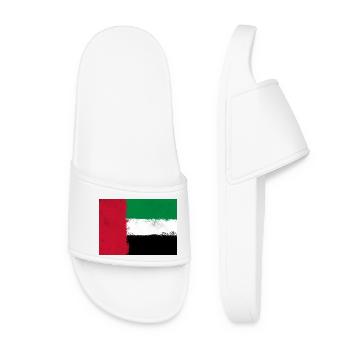 Flag of the United Arab Emirates - Women’s Pool Sliders - white - Front