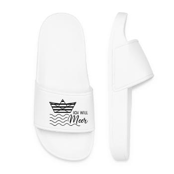 Joie de vivre maritime design - Claquettes Femme - blanc - Devant