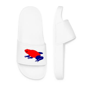 strawberry poison dart frog Animal Art - Women’s Pool Sliders - white - Front