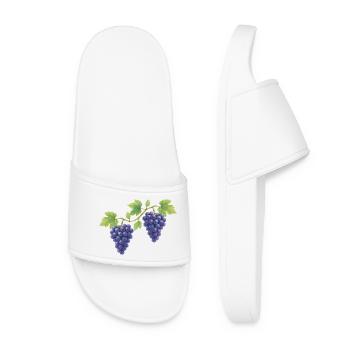 Grape traditional costume design - Women’s Pool Sliders - white - Front