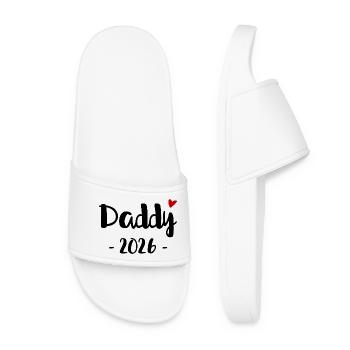 Daddy 2026 for all expectant fathers in 2026 - Women’s Pool Sliders - white - Front