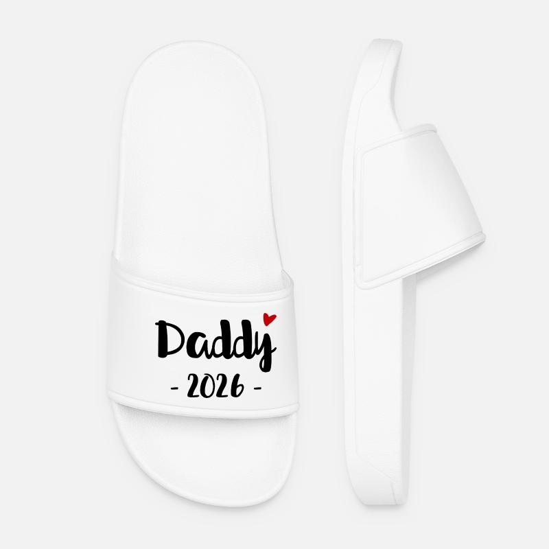 Daddy 2026 for all expectant fathers in 2026 - Women’s Pool Sliders - white