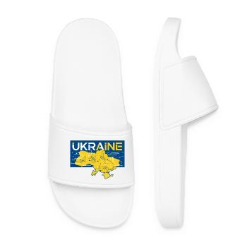 Carte du circuit Ukraine - Claquettes Femme - blanc - Devant