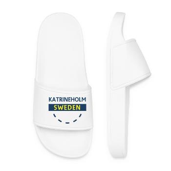 Katrineholm Sweden Badge - Women’s Pool Sliders - white - Front