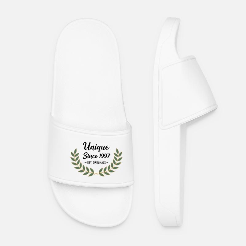 Unique Since 1997 – Classic Vintage Design - Women’s Pool Sliders - white