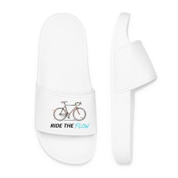Ride the Flow Bicycle Tee - Women’s Pool Sliders - white - Front