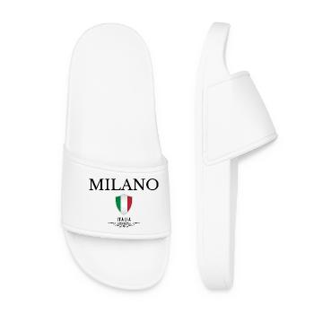 Souvenir Milan, Milan Italy - Women’s Pool Sliders - white - Front