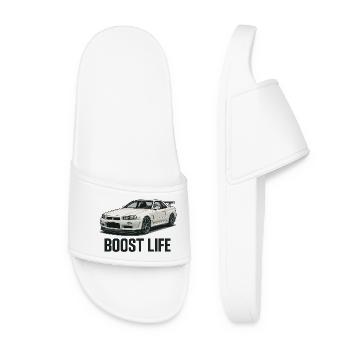 Boost Life Street Racer - Frauen Badelatschen - Weiß - Vorne
