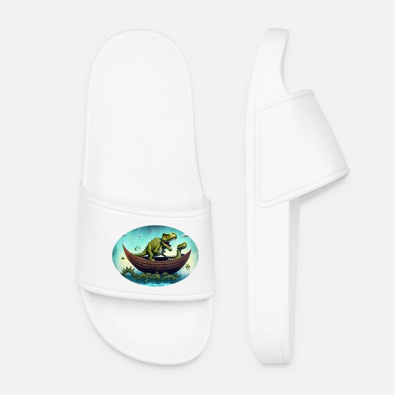 Dino Ark - Women’s Pool Sliders - white