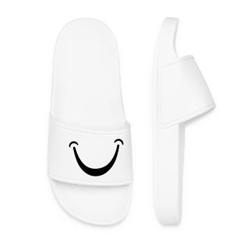 Sourire - Claquettes Femme - blanc - Devant