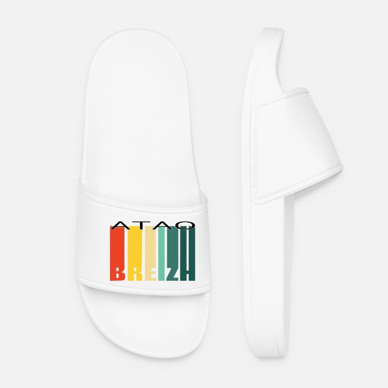Breizh atao - Women’s Pool Sliders - white