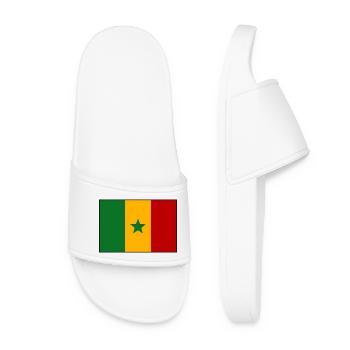 Senegal flag - Women’s Pool Sliders - white - Front