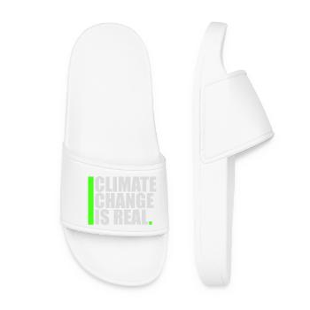 Climate Change Is Real Climate Change Science - Women’s Pool Sliders - white - Front