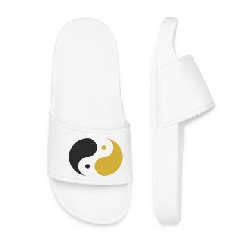 Yin & Yang - Frauen Badelatschen - Weiß - Vorne