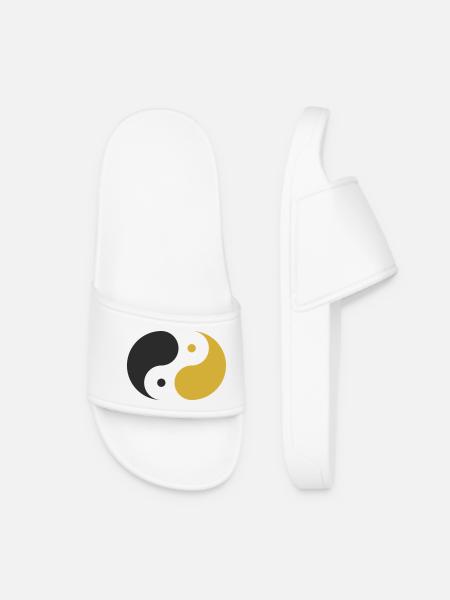 Yin & Yang - Frauen Badelatschen - Weiß