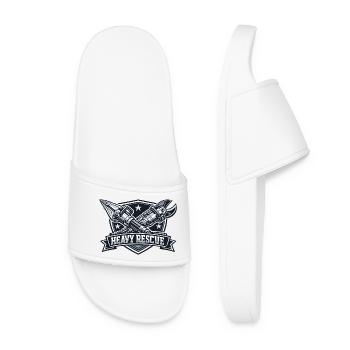 Heavy Rescue Logo - Women’s Pool Sliders - white - Front