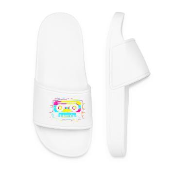 90s cassette - Women’s Pool Sliders - white - Front