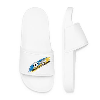 Bosnia Football Jersey Supporter Bosnia Soccer Fo - Women’s Pool Sliders - white - Front
