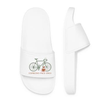 Espresso Pace Bicycle Tee - Women’s Pool Sliders - white - Front