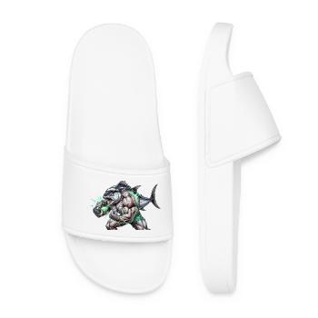 Muscular tuna - Women’s Pool Sliders - white - Front