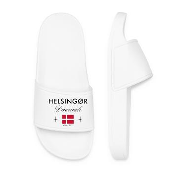 Helsingør Dänemark Koordinaten Reise Souvenir - Frauen Badelatschen - Weiß - Vorne