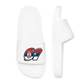 67 Serbia Edition - Women’s Pool Sliders - white - Front