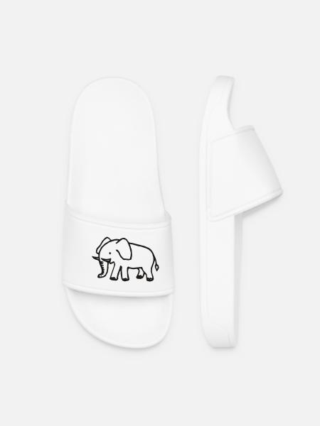 Elefant - Frauen Badelatschen - Weiß