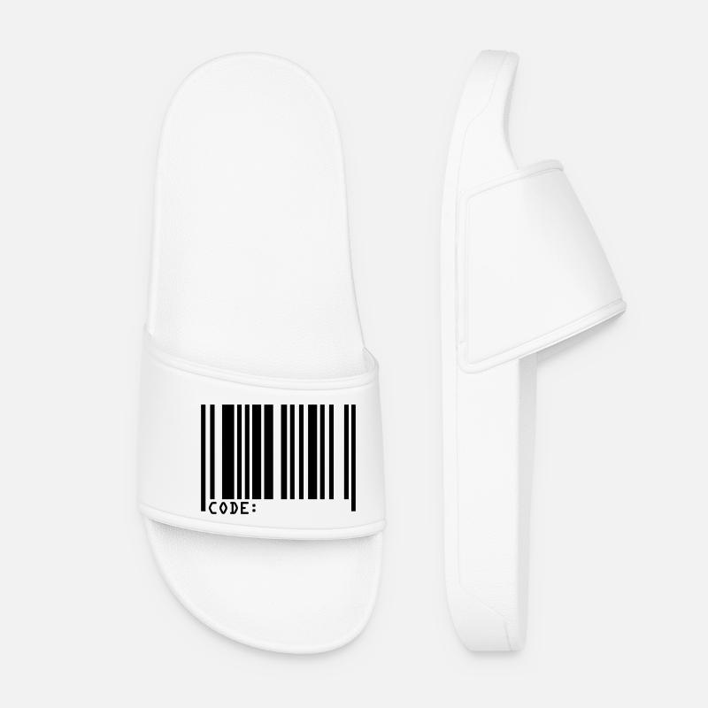 barcode - Claquettes Femme - blanc