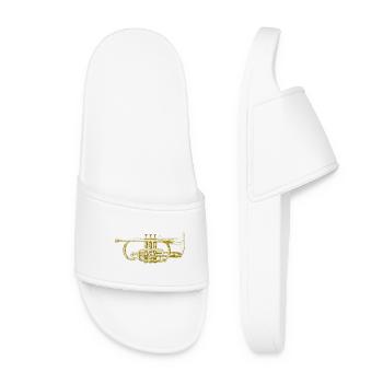trompette d'or - Claquettes Femme - blanc - Devant