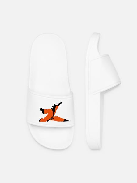 Kung fu Shaolin - Women’s Pool Sliders - white
