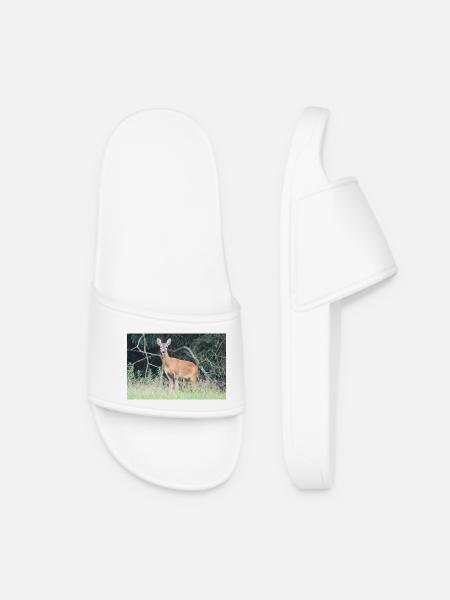 Forêt de cerfs - Claquettes Femme - blanc
