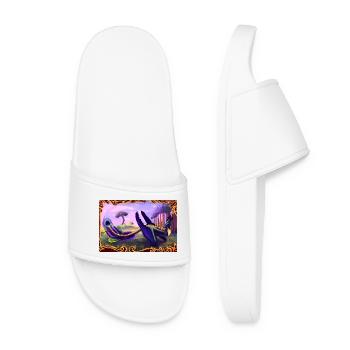 Dinosaure - Claquettes Femme - blanc - Devant