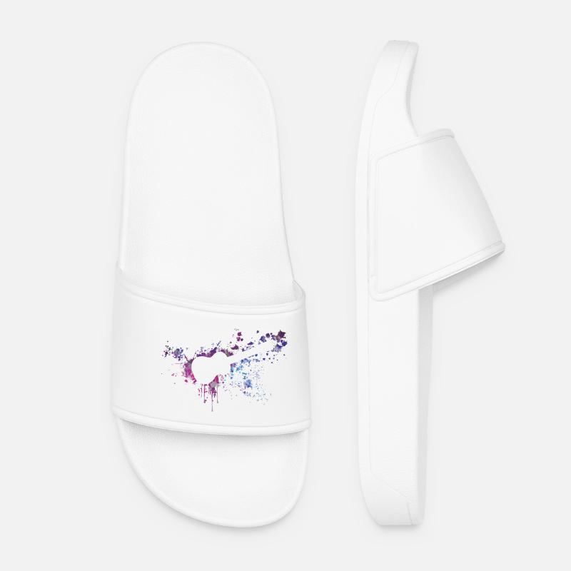 ukulélé splash - Claquettes Femme - blanc