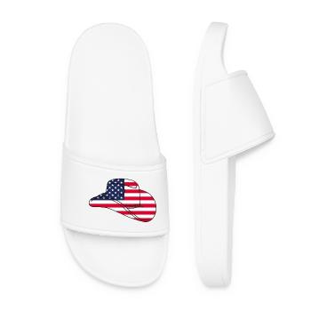 Usa hat - Women’s Pool Sliders - white - Front