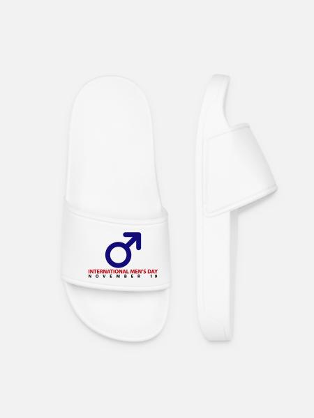 International Men's Day - Women’s Pool Sliders - white