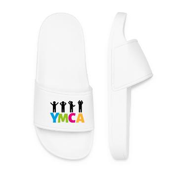 YMCA - Women’s Pool Sliders - white - Front