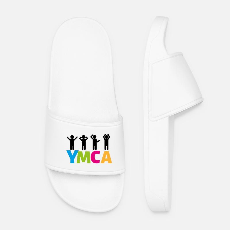 YMCA - Women’s Pool Sliders - white
