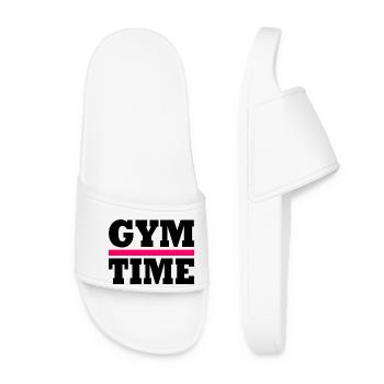 Gym time - Women’s Pool Sliders - white - Front