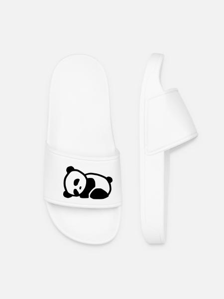 cuddly panda - Women’s Pool Sliders - white